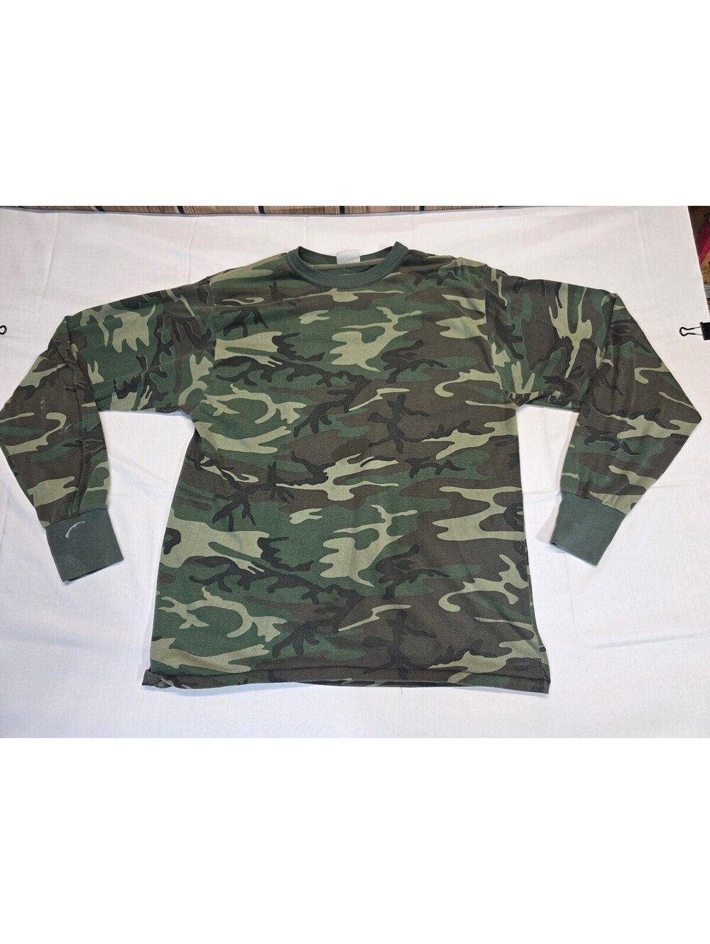 1980s/90s Rothco Men's Camouflage Long Sleeve Shirt XL